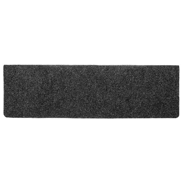 Trappmattor självhäftande 20 st 65x21x4 cm mörkgrå rektangulär kant