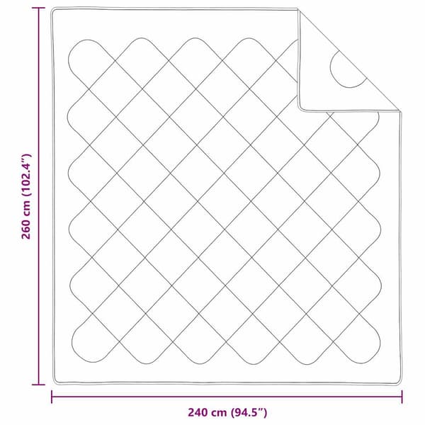 Sommar Duvet Vit 260 x 240 x 3 cm Polyester