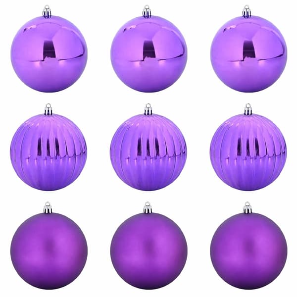 Julkulor Set XL 9 pcs Lila Plast