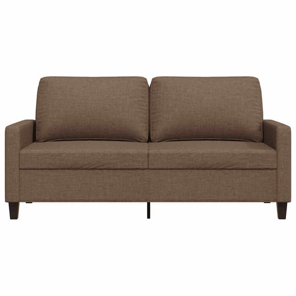 2-sitssoffa brun 140 cm tyg