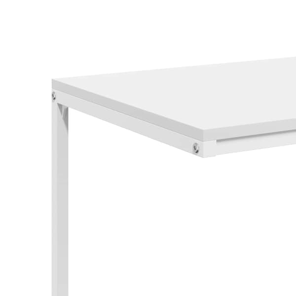 Sidobord vit 55x35x66 cm konstruerat trä