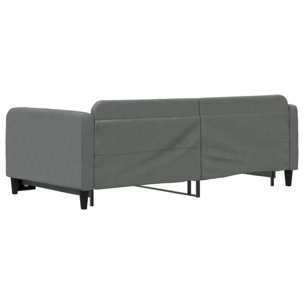 Dagbädd utdragbar mörkgrå 100x200 cm tyg