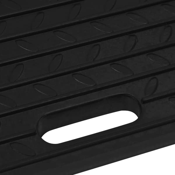 Trottoarramper 2 st 50x30x11 cm gummi