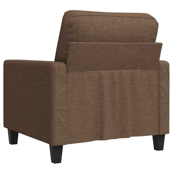 Fåtölj brun 60 cm tyg