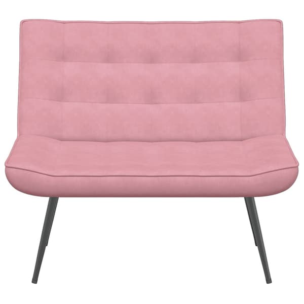 Bänk rosa 110x74x84 cm sammet
