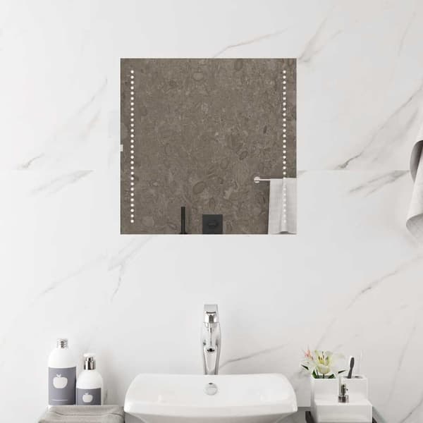 Badrumsspegel LED 50x50 cm