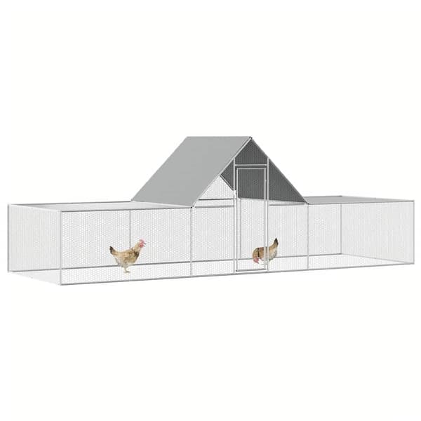 Hönsbur 6x2x2 m galvaniserat stål