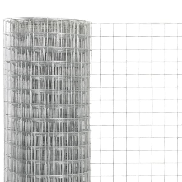 Hönsnät galvaniserat stål 25x1,5 m silver