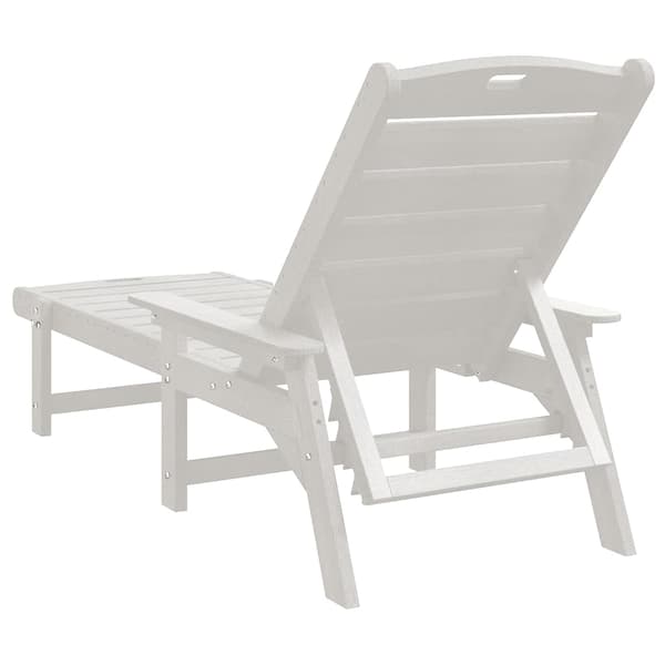 Solstol Vit 195,5 x 53 x 98,5 cm HDPE