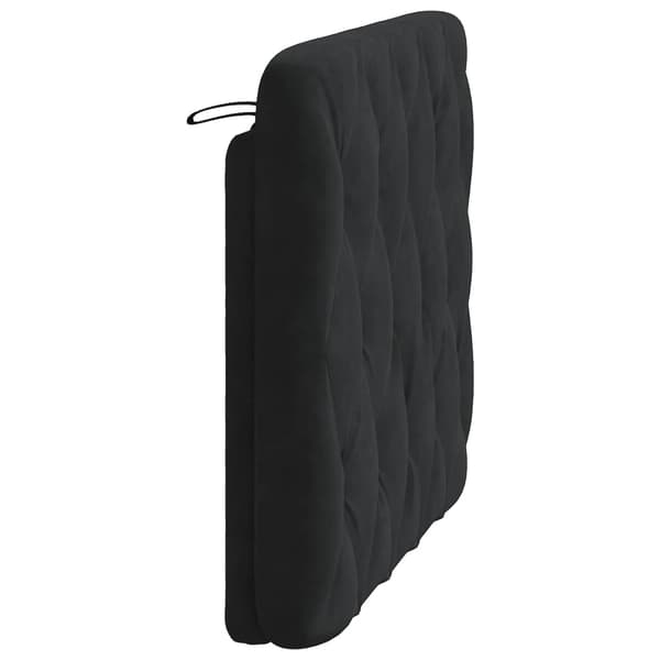 Headboard Cushion Black 100 cm Velvet