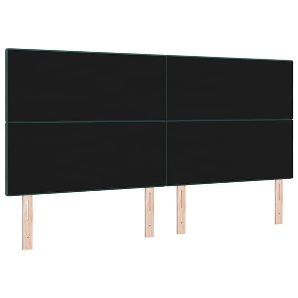 Huvudgavel Mörkgrön 200 cm Sammet