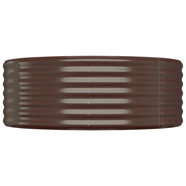 Odlingslåda galvaniserat stål 507x100x36 cm brun