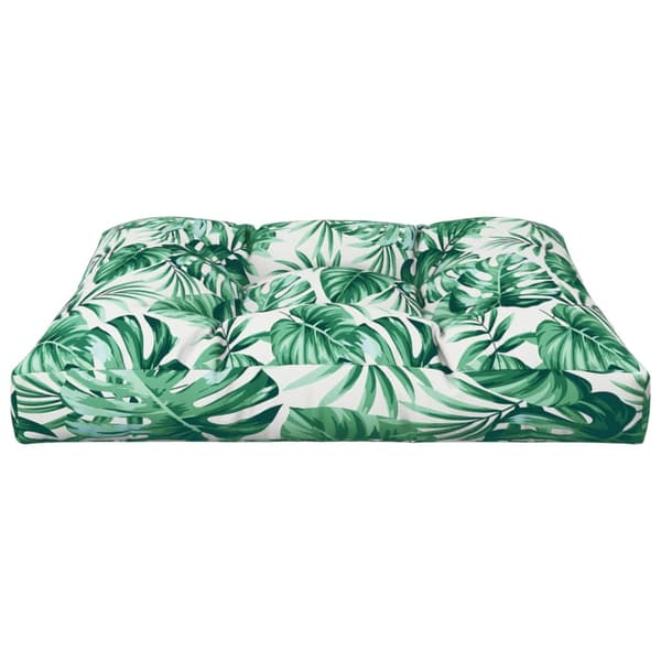 Dyna till pallsoffa bladmönster 70x70x12 cm