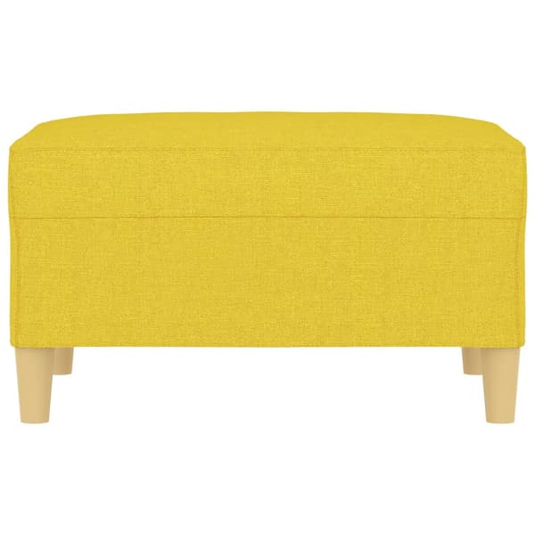 Fotpall ljusgul 70x55x41 cm tyg
