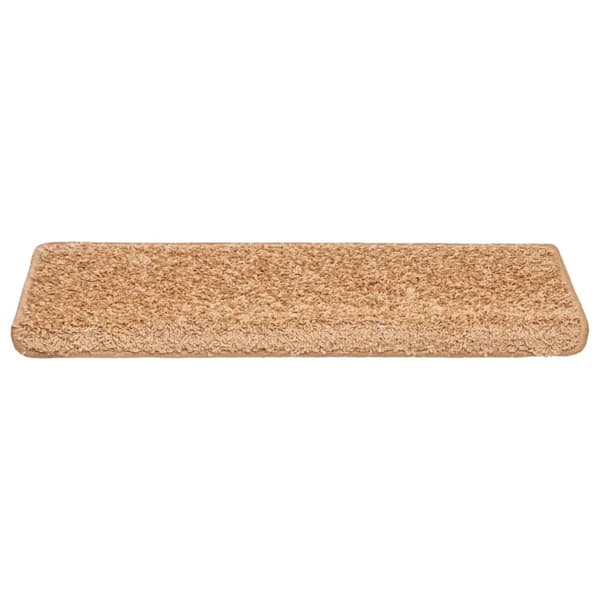 Trappmattor 20 st 65x21x4 cm beige rektangulär kant