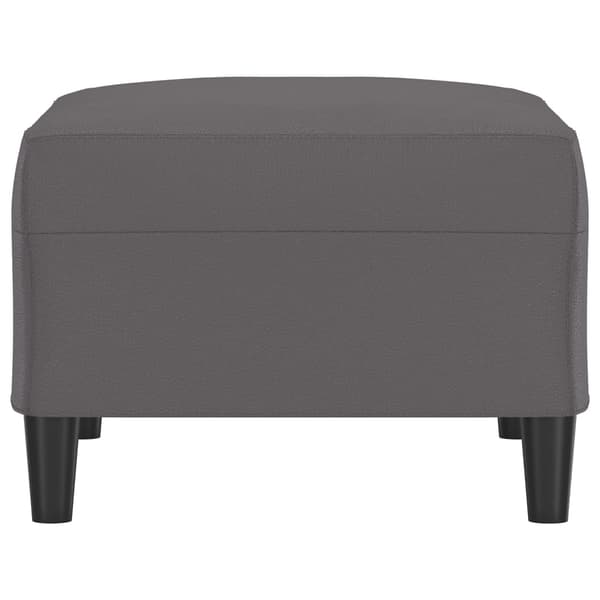 Fotpall grå 70x55x41 cm konstläder