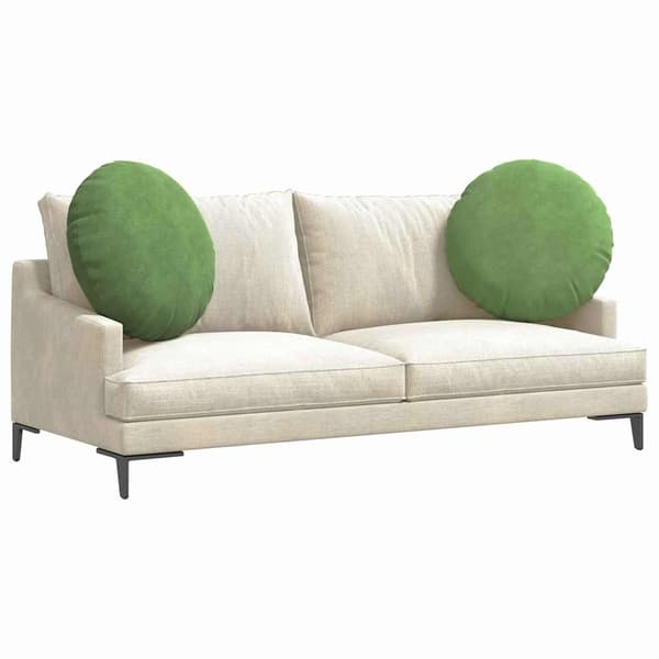 Sittkuddar 2 pcs Ljusgrön Ø60 x 21 cm Sammet