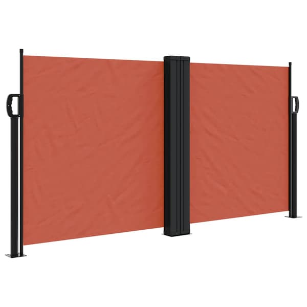 Infällbar sidomarkis terrakotta 120x1000 cm