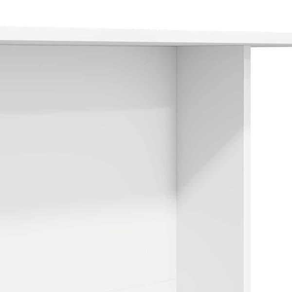 Matbord 110 x 60 x 75 cm Konstruerat trä Vit Rektangulär