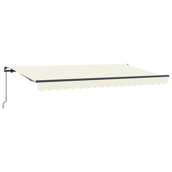 Utfällbar markis Kräm 350 x 200 cm tyg