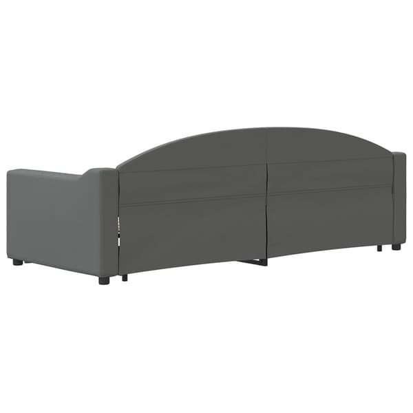 Dagbädd utdragbar mörkgrå 80x200 cm tyg