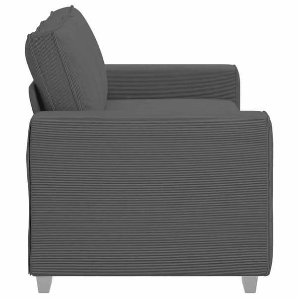 Loveseat soffa mörkgrå 180x77x82 cm manchestertyg