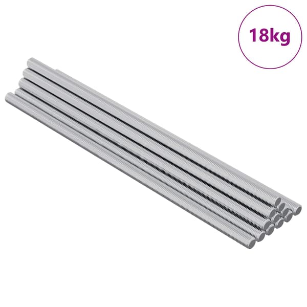 Gängat Rör 600 st Silver Stål