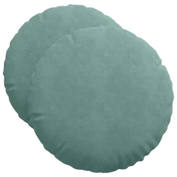 Sittkuddar 2 pcs Havgrön Ø50 x 19 cm Sammet