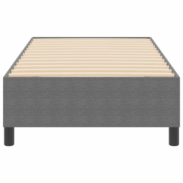 Plattform sängram Ljusgrå 100 x 200 cm Kordread tyg