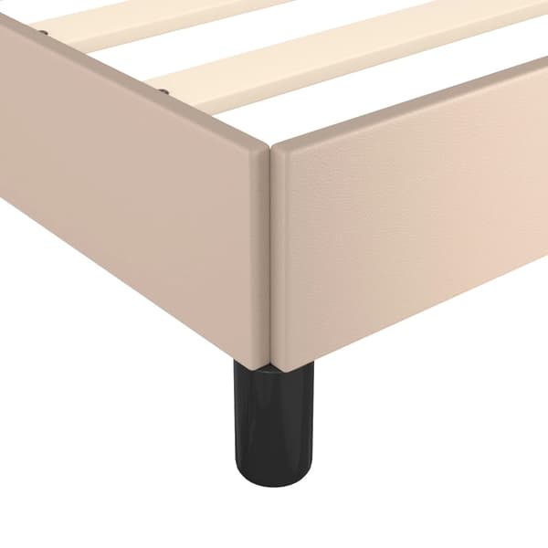 Sängram cappuccino 140x190 cm konstläder