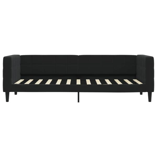 Dagbädd utdragbar svart 80x200 cm sammet