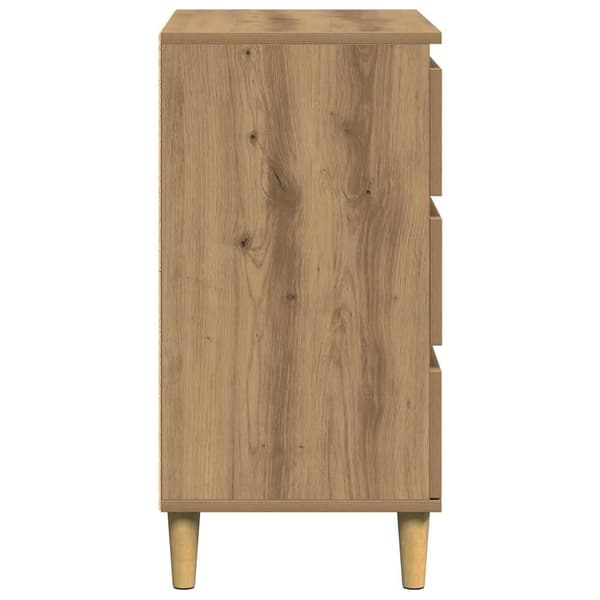 Byrå ek 60x35x70 cm konstruerat trä