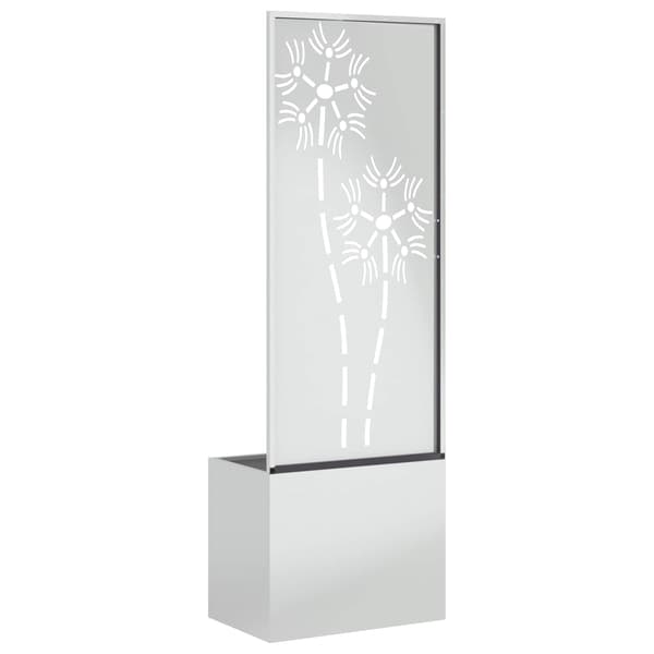 Trädgårds integritetsskärm Silver 50 x 150 cm Galvaniserat stål