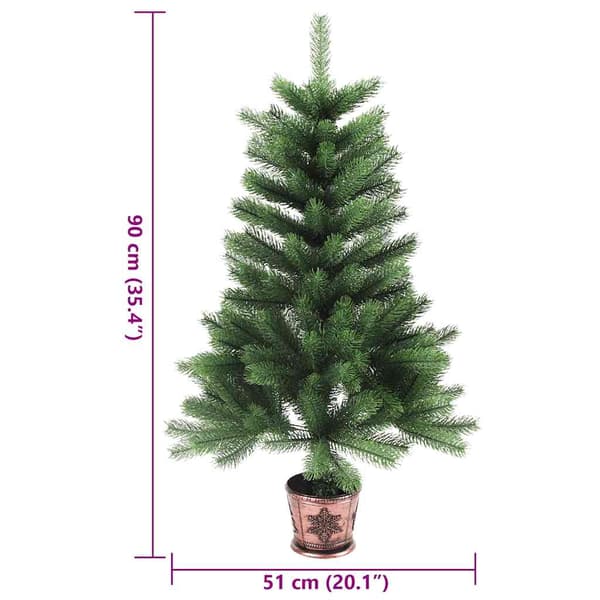Plastgran verklighetstrogna barr 90 cm grön