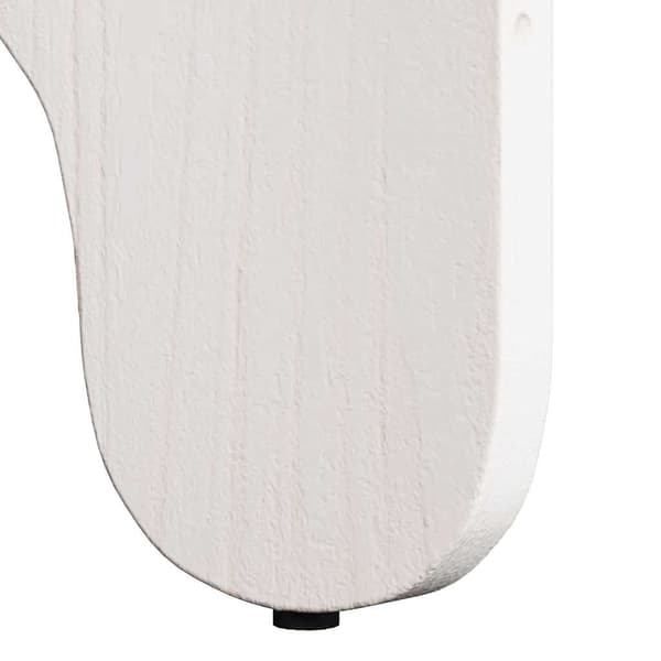 Kaffeebord 2 pcs Vit Massivt tallträ