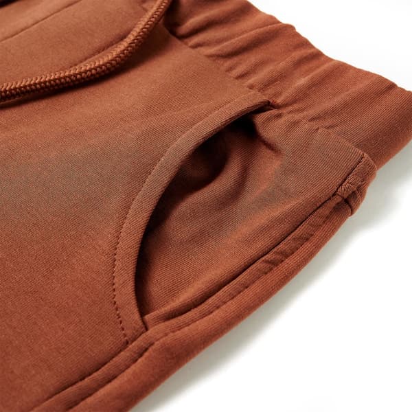 Barnshorts med snöre brun 128