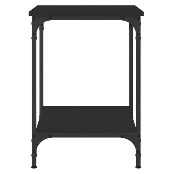 Soffbord svart 40x40x55 cm konstruerat trä
