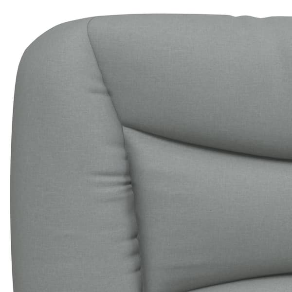 Headboard Cushion "Hvar" Light Grey 140 cm Fabric