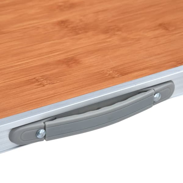 Hopfällbart campingbord aluminium 120x60 cm