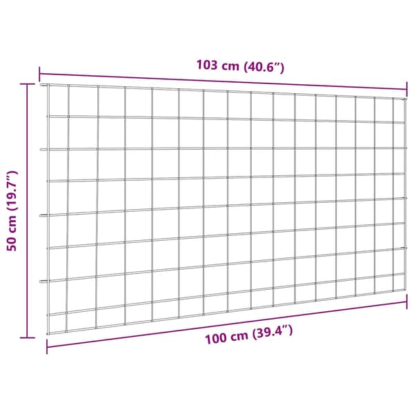 Dammskydd Set 5 pcs Grön 100 x 50 cm Stål
