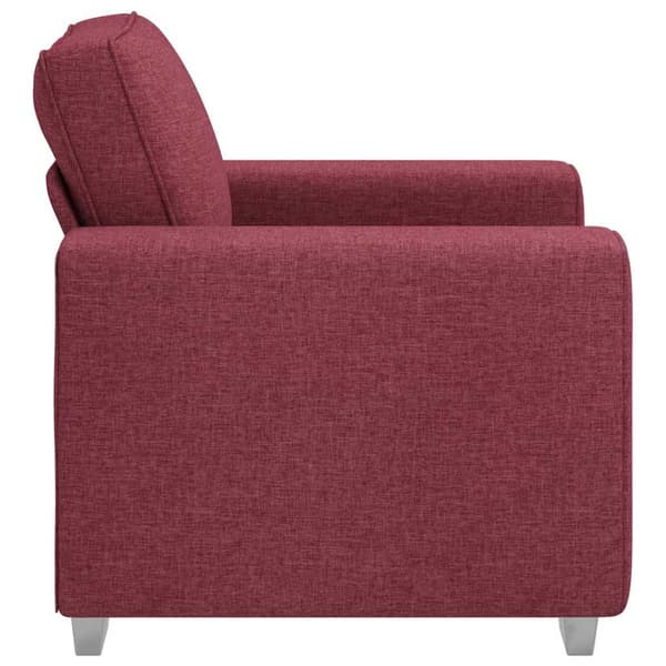 Soffstol Vinröd 100 cm tyg