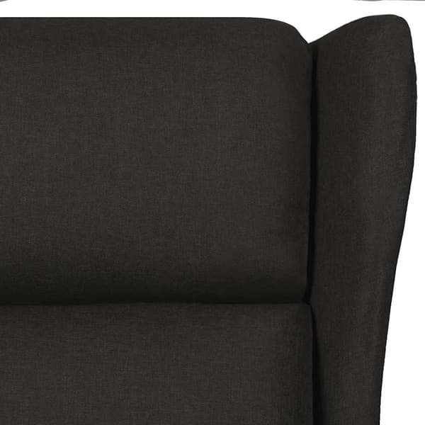 Massagefåtölj svart tyg