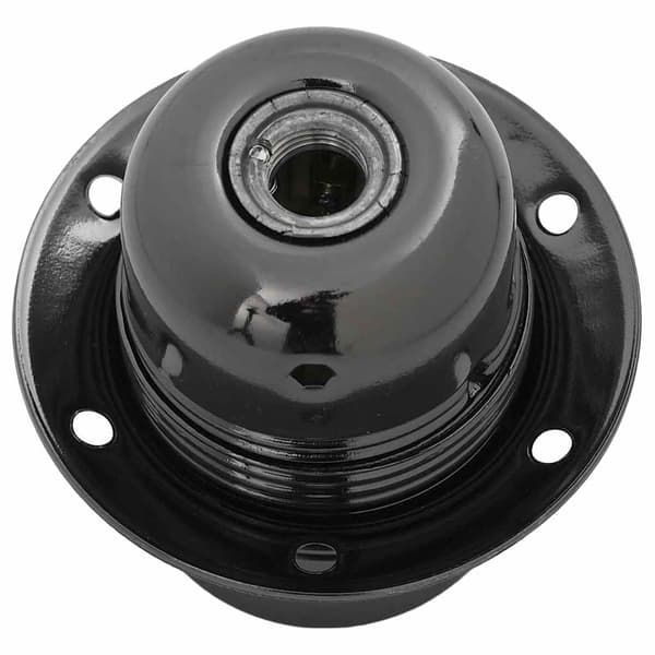Lamphållare 2 st blank svart E27