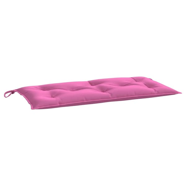 Bänkdynor 2 st rosa 100x50x7 cm tyg