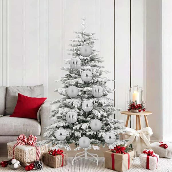 Julgirland Set XL 9 pcs Silver Plast