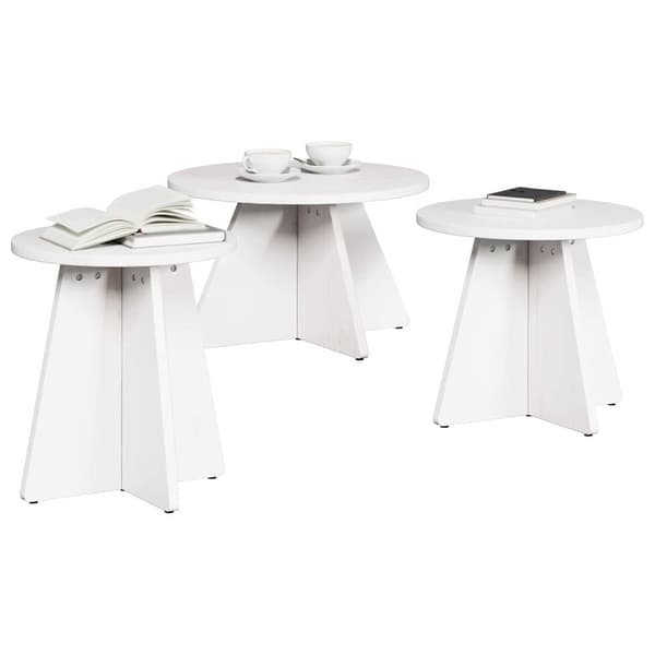 Kaffeebord 3 pcs Vit