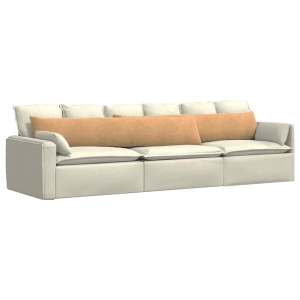 Sofakuddar 2 pcs Brun 200 x 40 cm Kordread tyg