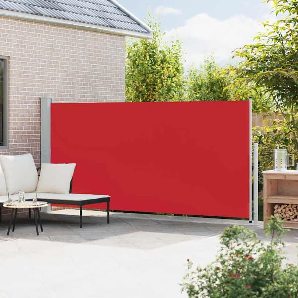 Infällbar sidomarkis 180x500 cm röd