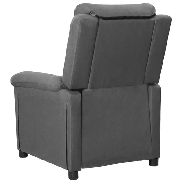 Reclinerfåtölj ljusgrå tyg