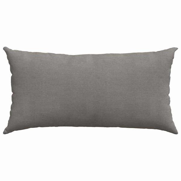 Sofakuddar 2 pcs Ljusgrå 80 x 40 cm Kordread tyg
